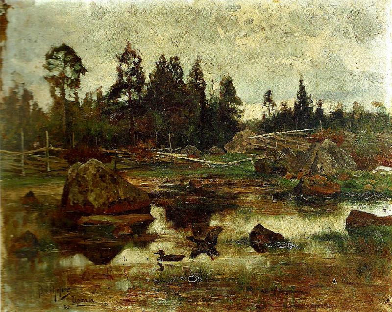 bruno liljefors upplandskt landskap Norge oil painting art